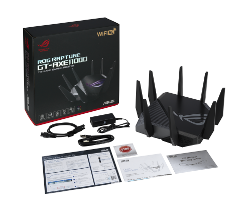 ASUS GT-AXE11000 WiFi-6E Gaming WLAN-Router Tribanda Negro ASUS GT-AXE11000 WiFi-6E Gaming WLAN-Router Tribanda Negro