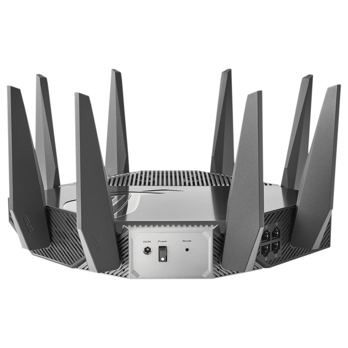 ASUS GT-AXE11000 (90IG06E0-MO1R00) Router WiFi-6E Gaming AiMesh, 11.000 Mbit/s, 6 GHz, 2.5G WAN/LAN-Port