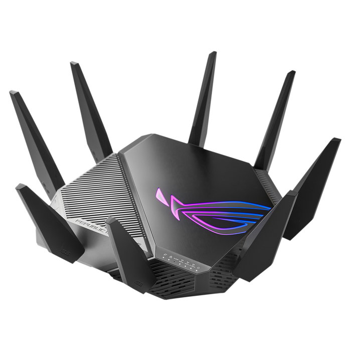 ASUS GT-AXE11000 (90IG06E0-MO1R00) Router WiFi-6E Gaming AiMesh, 11.000 Mbit/s, 6 GHz, 2.5G WAN/LAN-Port