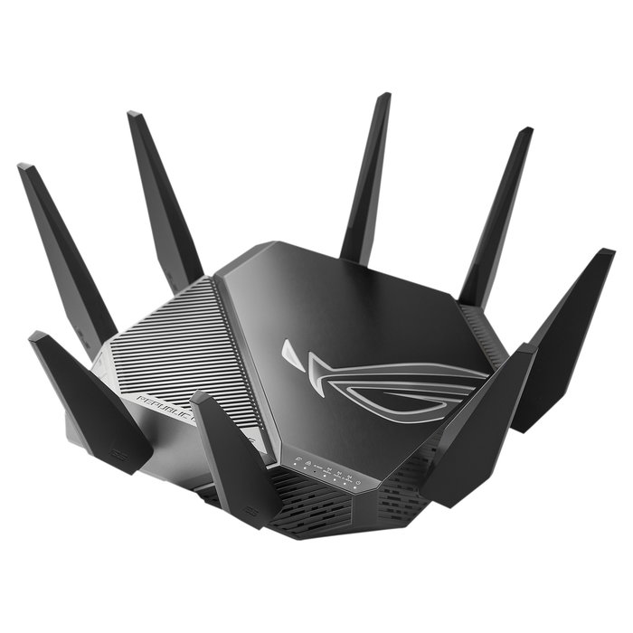 ASUS GT-AXE11000 (90IG06E0-MO1R00) Router WiFi-6E Gaming AiMesh, 11.000 Mbit/s, 6 GHz, 2.5G WAN/LAN-Port