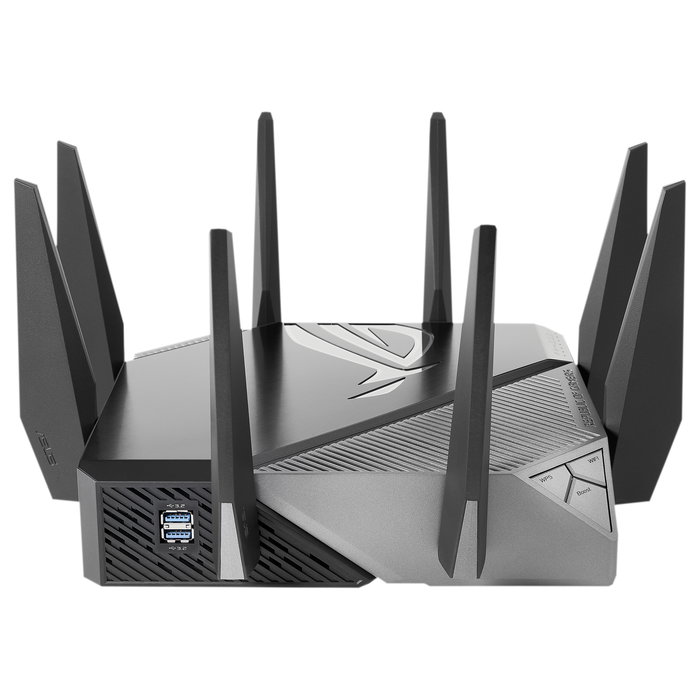 ASUS GT-AXE11000 (90IG06E0-MO1R00) Router WiFi-6E Gaming AiMesh, 11.000 Mbit/s, 6 GHz, 2.5G WAN/LAN-Port