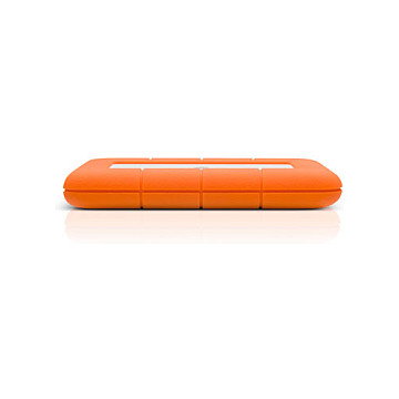 LaCie Rugged Mini USB 3.0 2TB Disco Duro Externo Portátil Resistente a Golpes, Agua y Polvo - Naranja y Plata
