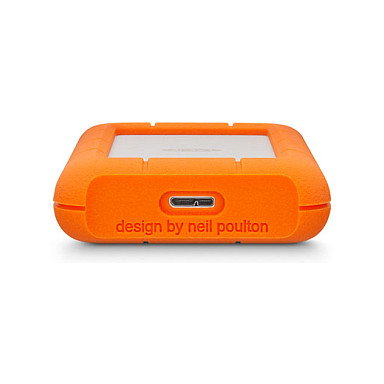 LaCie Rugged Mini USB 3.0 2TB Disco Duro Externo Portátil Resistente a Golpes, Agua y Polvo - Naranja y Plata