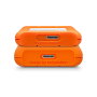 LaCie Rugged Mini USB 3.0 2TB Disco Duro Externo Portátil Resistente a Golpes, Agua y Polvo - Naranja y Plata