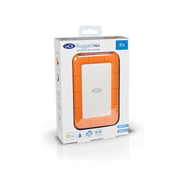 LaCie Rugged Mini - Disco Duro Externo Portátil USB 3.0 2TB, 2.5 Pulgadas, Resistente a Golpes, Agua y Presión (Orange Silver), Incluye Cable MicroUSB