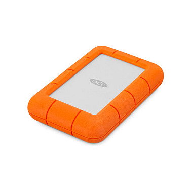 LaCie Rugged Mini USB 3.0 2TB Disco Duro Externo Portátil Resistente a Golpes, Agua y Polvo - Naranja y Plata