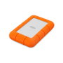 LaCie Rugged Mini USB 3.0 2TB Disco Duro Externo Portátil Resistente a Golpes, Agua y Polvo - Naranja y Plata