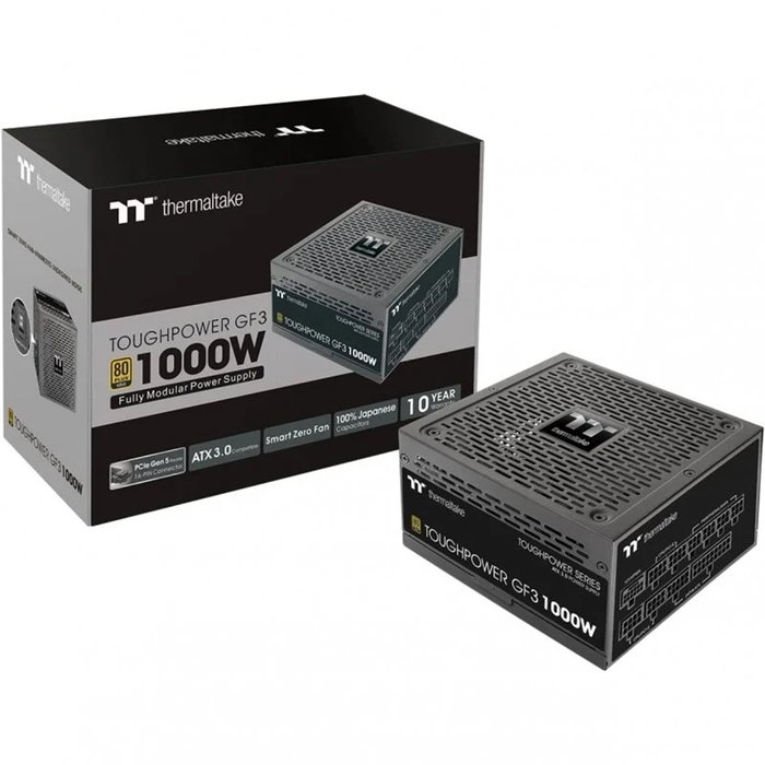 Thermaltake Toughpower GF3 1000 W ATX 3.0 PCIe 5.0 Ready 80 PLUS Gold Negro