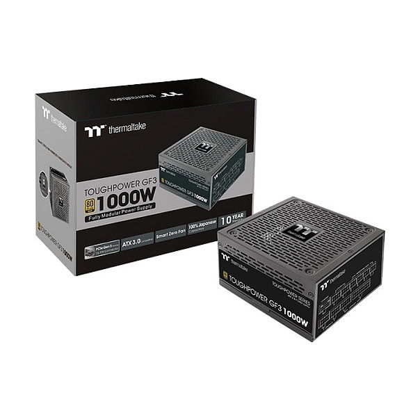 Thermaltake Tt Toughpower GF3 1000W ATX3.0 PCIe Gen 5.0 Ready 80+ Gold Fuente de Alimentación