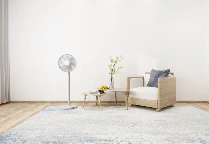 Xiaomi Ventilador de Pie Mi Smart Standing Fan 1C Blanco, 3 Velocidades, WiFi, App Mi Home, Alexa/Google Assistant, 35.6 cm, 26.6 dB, Modelo PYV4007GL