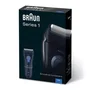 Braun Series 1 130S/ 03AFEBRA130WB Afeitadora Eléctrica con Cable, SmartFoil, Cabezal de Precisión, Recortador Vello Largo, IPX7