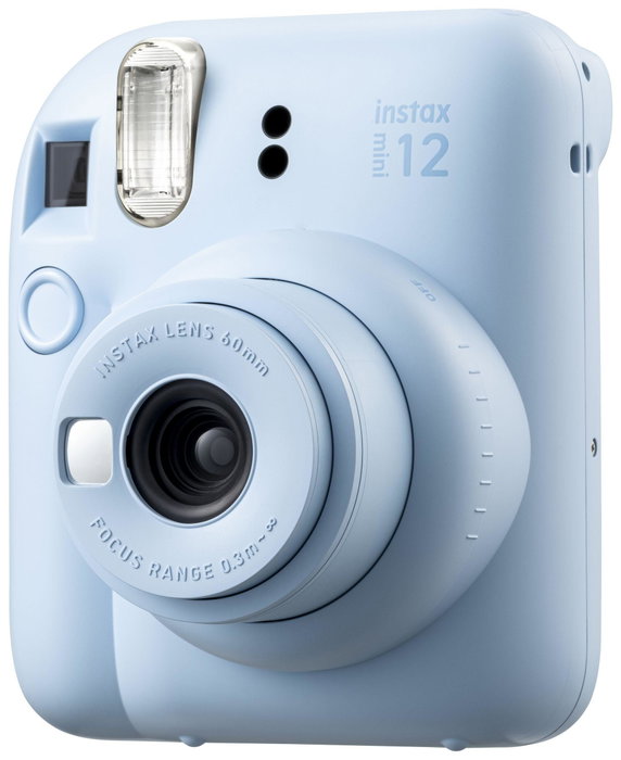 Fujifilm Instax Mini 12 Azul Pastel con Modo Primer Plano y Flash Automático