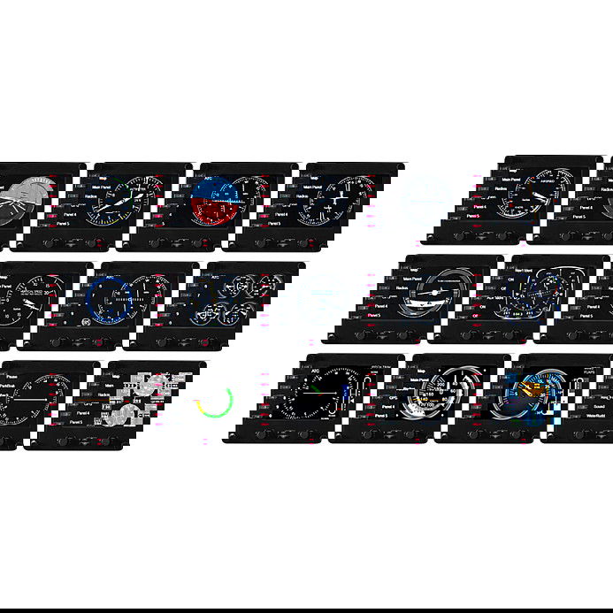 Logitech Pro Flight Instrument Panel - Panel de Instrumentos de Vuelo Profesional para Simulación