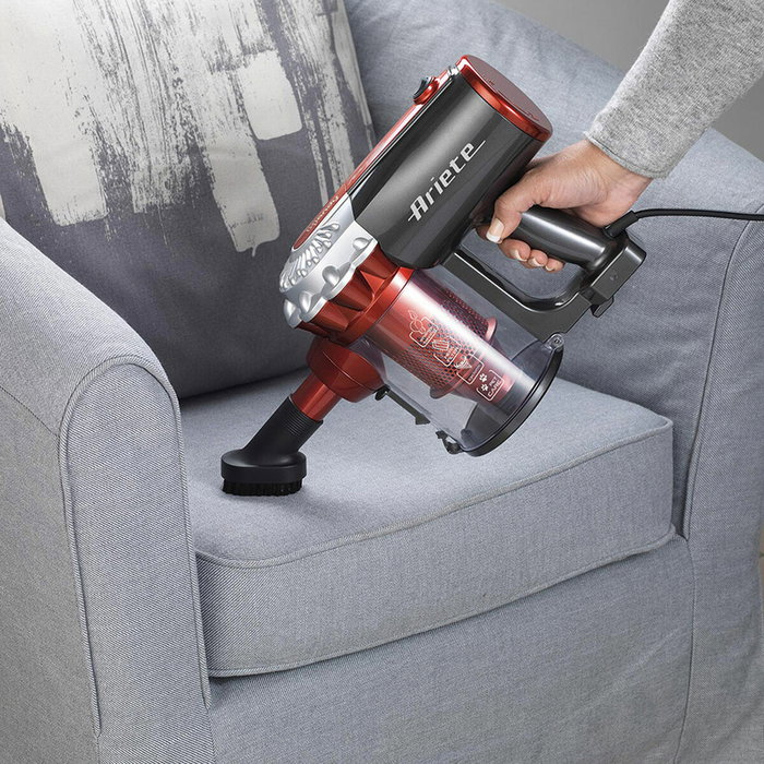 Ariete Evo 2761 Aspirador Escoba 2 en 1 con Cable, 600W, Rojo