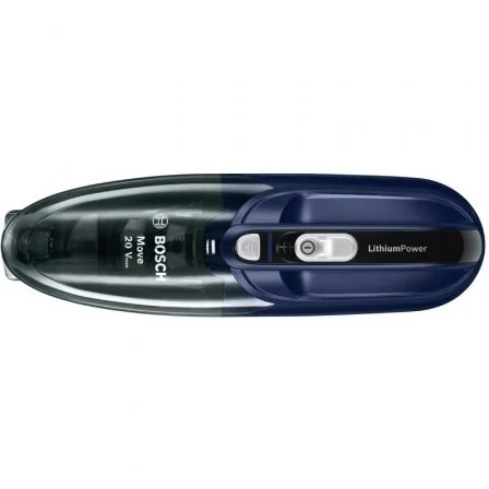 Bosch BHN20L Aspirador de Mano Inalámbrico Move Lithium 20Vmax, Depósito 300ml, Sin Bolsa, Autonomía 45 min, Azul