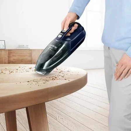 Bosch BHN20L Aspirador de Mano Inalámbrico Move Lithium 20Vmax, Depósito 300ml, Sin Bolsa, Autonomía 45 min, Azul