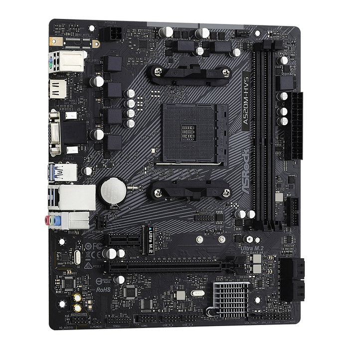 ASRock A520M-HVS Micro ATX Socket AM4 DDR4 ASRock A520M-HVS Micro ATX Socket AM4 DDR4