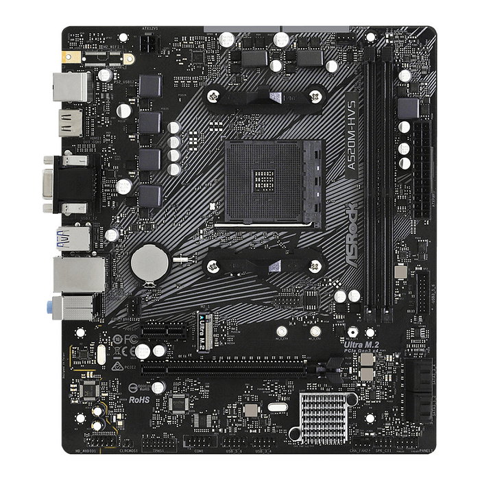 ASRock A520M-HVS Micro ATX Socket AM4 DDR4 ASRock A520M-HVS Micro ATX Socket AM4 DDR4