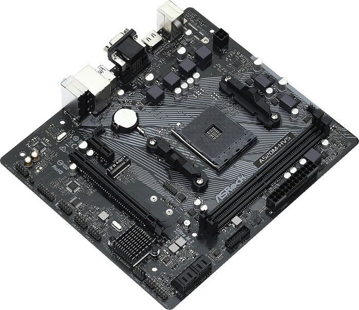 ASRock A520M-HVS Micro ATX Socket AM4 DDR4 ASRock A520M-HVS Micro ATX Socket AM4 DDR4