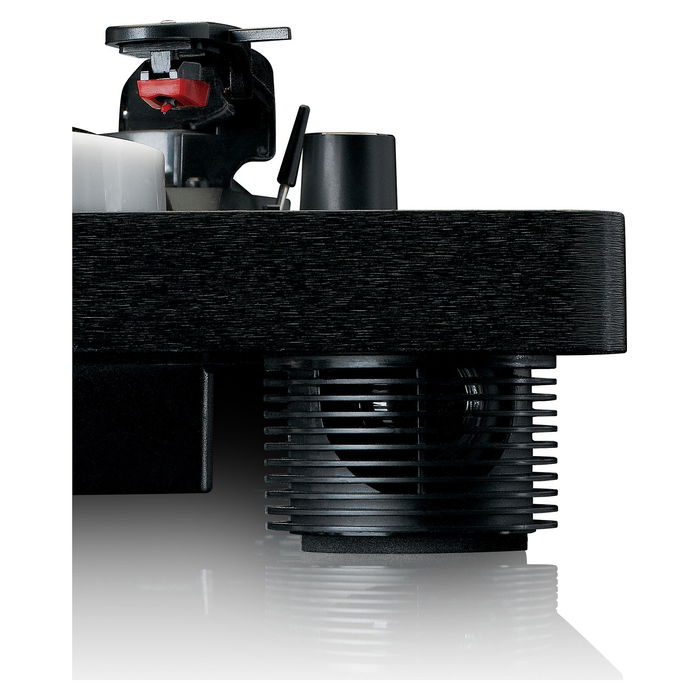 Lenco LS-50LED schwarz Tocadiscos de tracción por correa con reproducción MP3, Manual, Negro, Plástico, Madera, 33, 45, 78 RPM