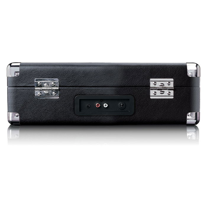 Lenco TT-115 Tocadiscos de Tracción por Correa Manual Negro con Bluetooth, Puerto USB y Salida RCA. Incluye Adaptador de 45 rpm.