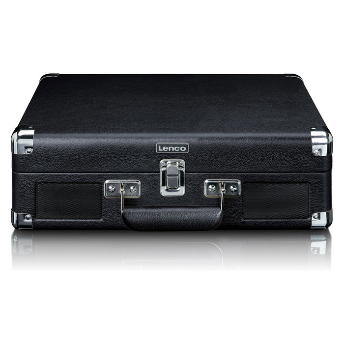 Lenco TT-115 Tocadiscos de Tracción por Correa Manual Negro con Bluetooth, Puerto USB y Salida RCA. Incluye Adaptador de 45 rpm.