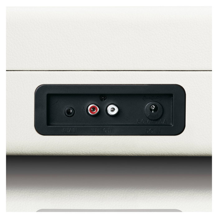 Lenco TT-115CR Tocadiscos Vinilo con Bluetooth 5.0, Transmisión por Correa, 3 Velocidades (33/45/78 RPM), Preamplificador Integrado, Color Crema, Manual