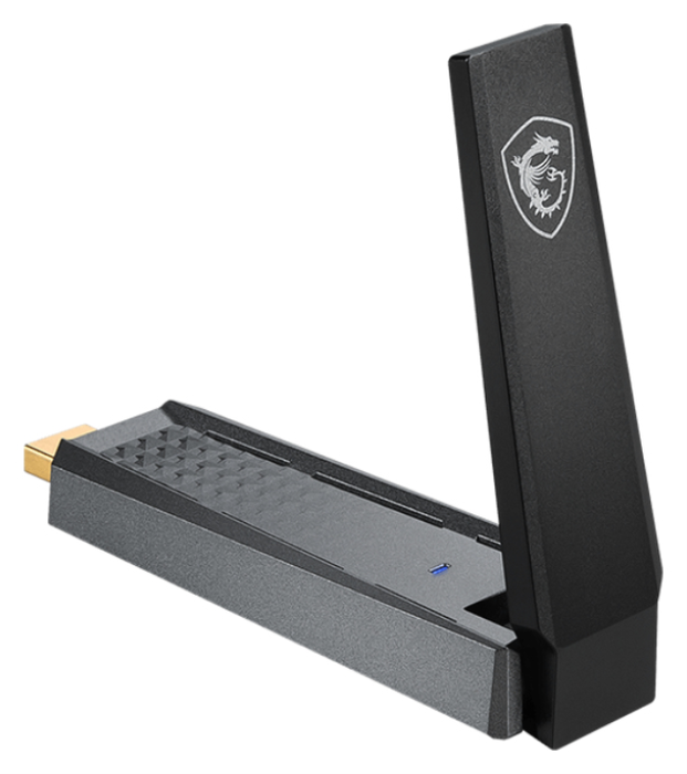 MSI AX1800 WiFi USB Adaptador GUAX18 Negro MSI AX1800 WiFi USB Adaptador GUAX18 Negro