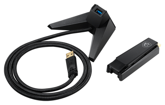 MSI AX1800 WiFi USB Adaptador GUAX18 Negro MSI AX1800 WiFi USB Adaptador GUAX18 Negro