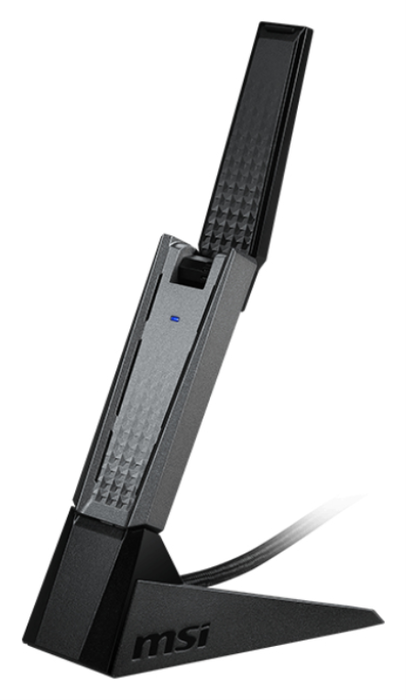 MSI AX1800 WiFi USB Adaptador GUAX18 Negro MSI AX1800 WiFi USB Adaptador GUAX18 Negro