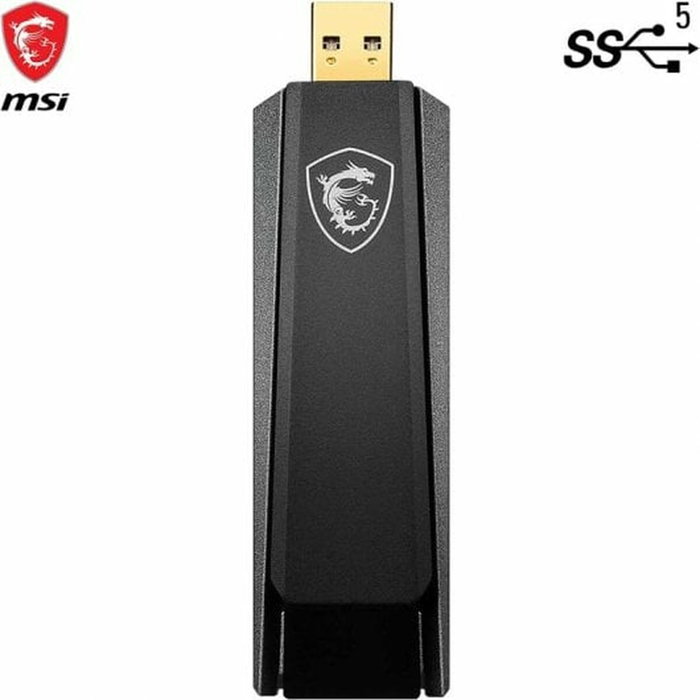 MSI AX1800 WiFi USB Adaptador GUAX18 Negro MSI AX1800 WiFi USB Adaptador GUAX18 Negro