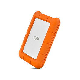 LaCie Rugged USB-C Disco Duro Externo 1TB Resistente a Golpes, Agua y Caídas, USB 3.2 Gen 1, Naranja, Compatible con Mac/PC