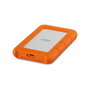 LaCie Rugged USB-C Disco Duro Externo 1TB Resistente a Golpes, Agua y Caídas, USB 3.2 Gen 1, Naranja, Compatible con Mac/PC