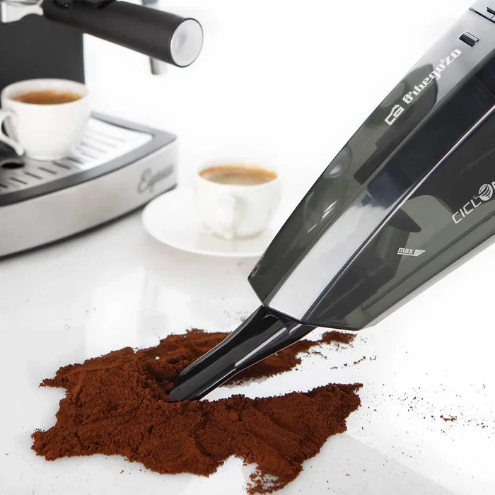 Orbegozo AP 1500 Aspirador de Mano Batería 7.4V Litio, Seco/Húmedo, 400ml, 20 min Autonomía, Negro/Turquesa, Cepillo Tapicerías