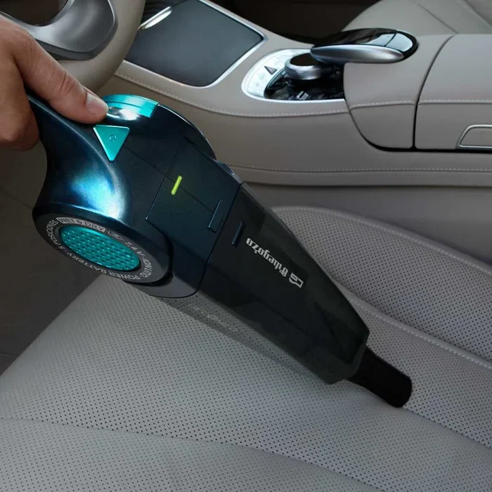 Orbegozo AP 1500 Aspirador de Mano Batería 7.4V Litio, Seco/Húmedo, 400ml, 20 min Autonomía, Negro/Turquesa, Cepillo Tapicerías