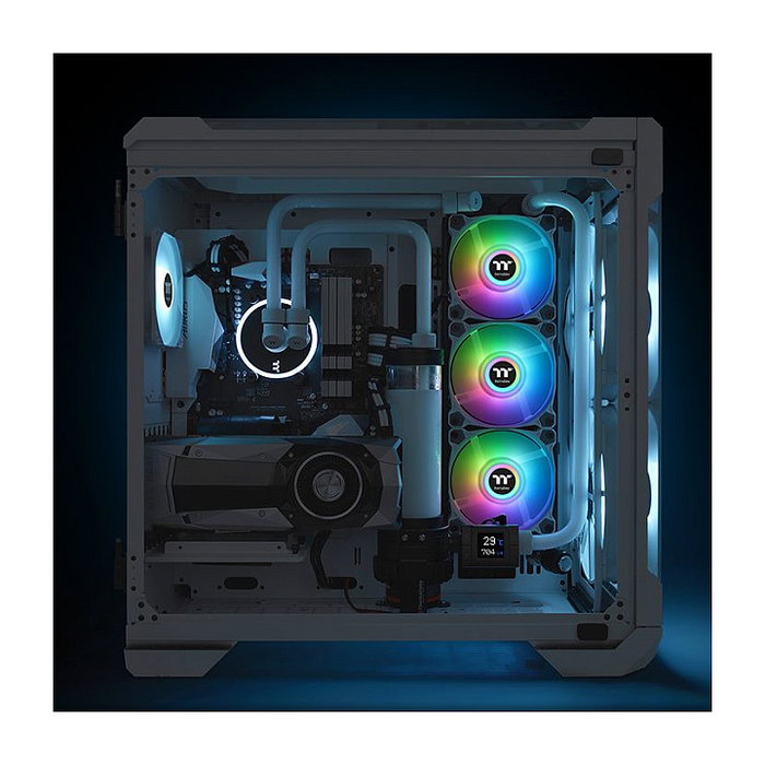 Thermaltake Pure Duo 14 ARGB Sync Ventilador para Radiador 140mm Pack x2 Blanco Thermaltake Pure Duo 14 ARGB Sync Ventilador para Radiador 140mm Pack x2 Blanco