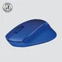 Logitech M330 Silent Plus Ratón Inalámbrico Óptico Silencioso para Oficina, 1000 DPI, Mano Derecha, Color Azul, 910-004910