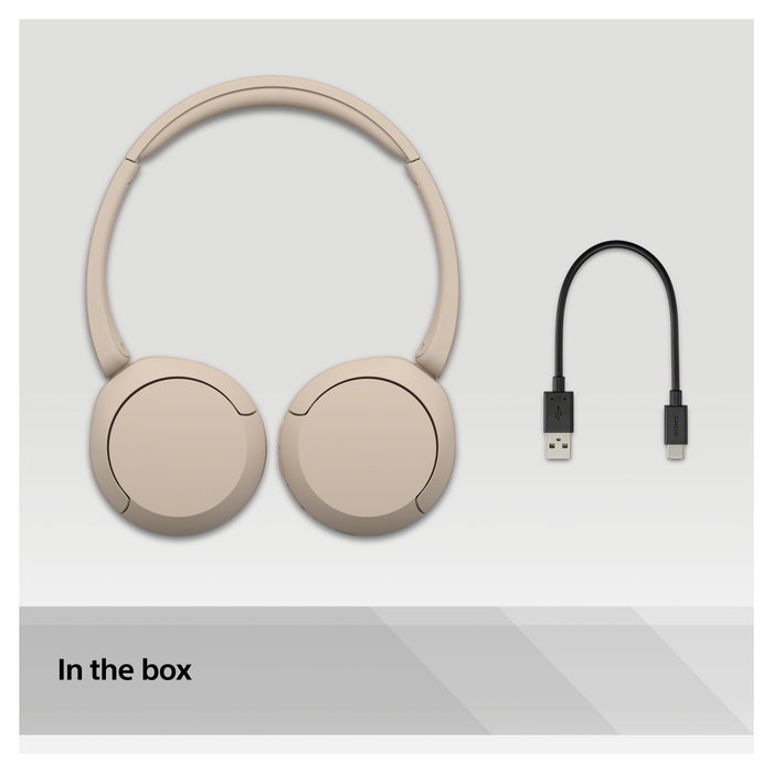 Sony WH-CH520 Auriculares Inalámbricos con Micrófono Beige Sony WH-CH520 Auriculares Inalámbricos con Micrófono Beige