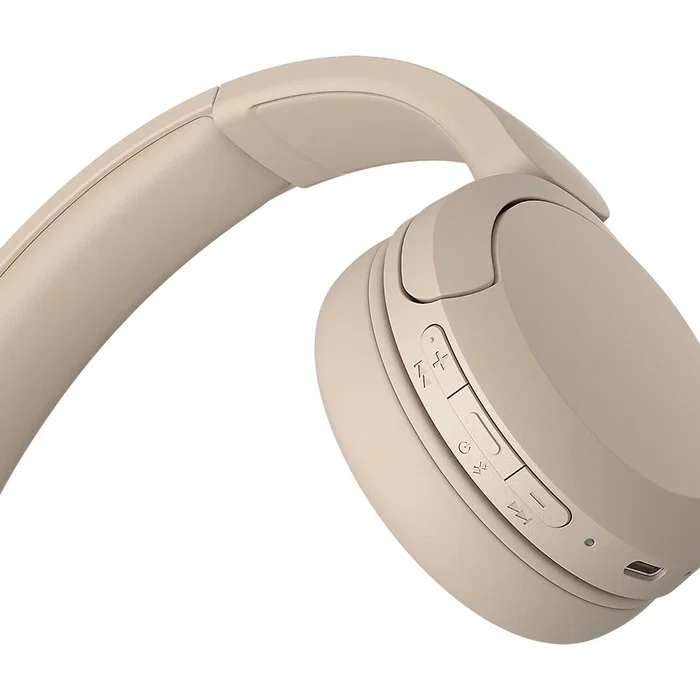 Sony WH-CH520 Auriculares Inalambricos Diadema Bluetooth 5.2 Circumaural 40 Horas Bateria Con Microfono Carga USB Tipo C Color Beige/Crema