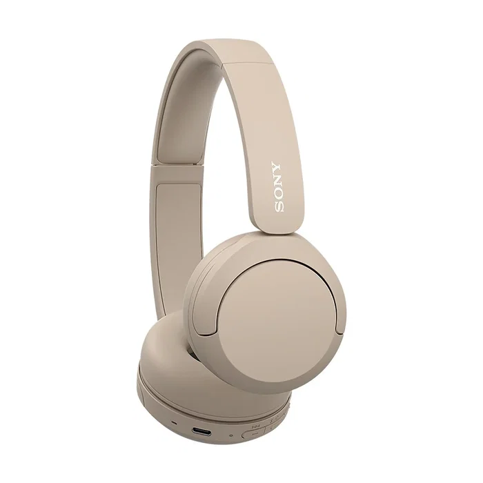 Sony WH-CH520 Auriculares Inalambricos Diadema Bluetooth 5.2 Circumaural 40 Horas Bateria Con Microfono Carga USB Tipo C Color Beige/Crema