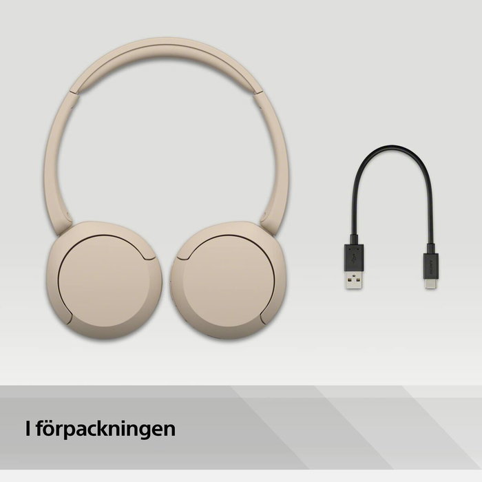 Sony WH-CH520 Auriculares Inalámbricos con Micrófono Beige Sony WH-CH520 Auriculares Inalámbricos con Micrófono Beige