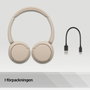 Sony WH-CH520 Auriculares Inalámbricos con Micrófono Beige