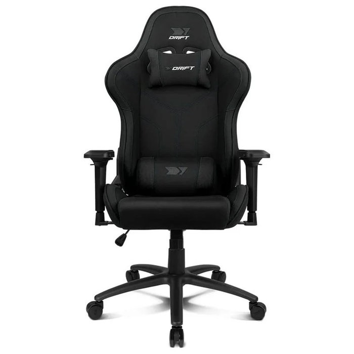 Drift DR110BK Silla Gaming con Reposabrazos 4D y Tejido Transpirable Negro