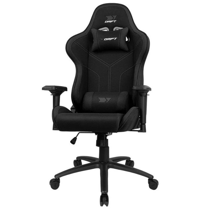 Drift DR110BK Silla Gaming con Reposabrazos 4D y Tejido Transpirable Negro