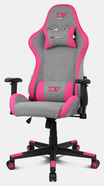 Drift DR90 PRO Silla Gaming Gris y Rosa