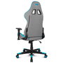 DRIFT DR90 PRO Silla Gaming Ergonómica Ajustable, Respaldo 135°, Reposabrazos 2D, Cojín Lumbar y Cervical, Pistón Gas Clase 4 (150 kg), Color Azul y Gris
