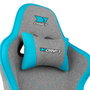 DRIFT DR90 PRO Silla Gaming Ergonómica Ajustable, Respaldo 135°, Reposabrazos 2D, Cojín Lumbar y Cervical, Pistón Gas Clase 4 (150 kg), Color Azul y Gris