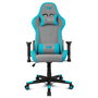 DRIFT DR90 PRO Silla Gaming Ergonómica Ajustable, Respaldo 135°, Reposabrazos 2D, Cojín Lumbar y Cervical, Pistón Gas Clase 4 (150 kg), Color Azul y Gris
