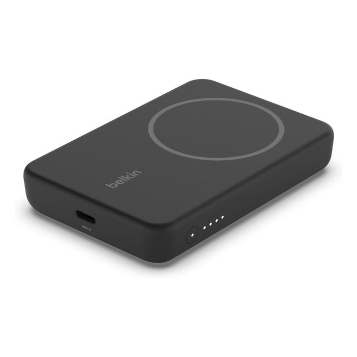 Belkin Powerbank Magnética Inalámbrica con Soporte, 5.000 mAh, Negro