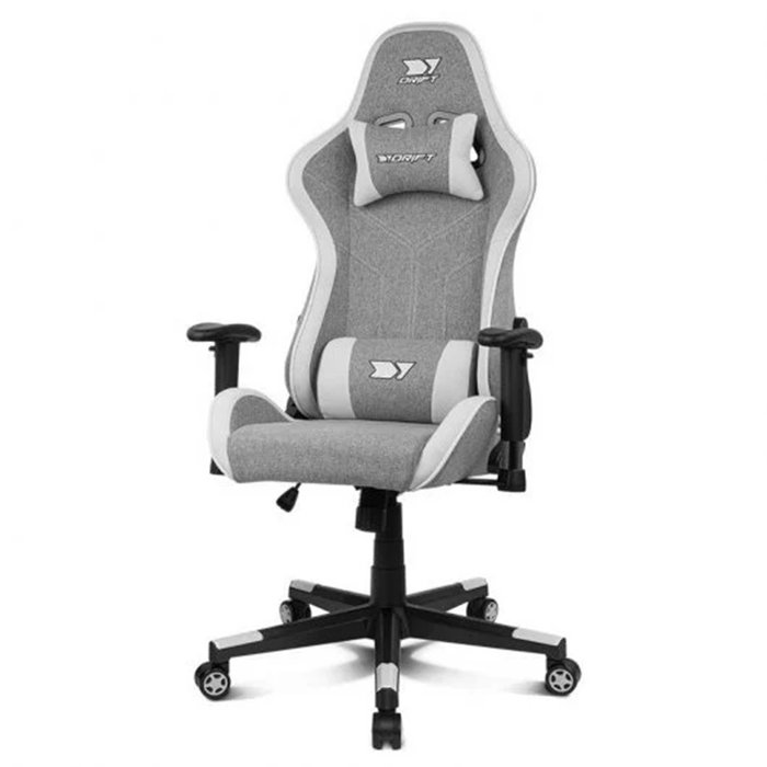 Drift Silla Gaming Dr90 Pro Gris y Blanca Reposabrazos 2D Cojín Lumbar y Cervical 150 kg Drift Silla Gaming Dr90 Pro Gris y Blanca Reposabrazos 2D Cojín Lumbar y Cervical 150 kg
